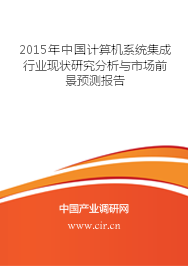 2015年中国计算机系统集成行业现状研究分析与市场前景预测